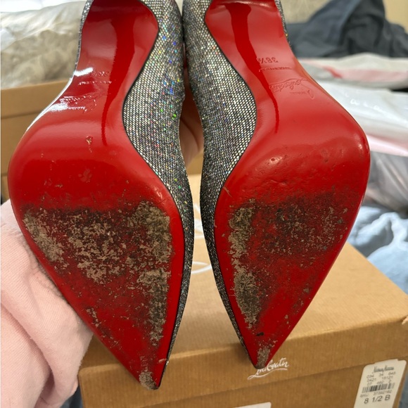 Christian Louboutin So Kate 120mm glitter disco ball size 38.5 - Picture 6 of 9